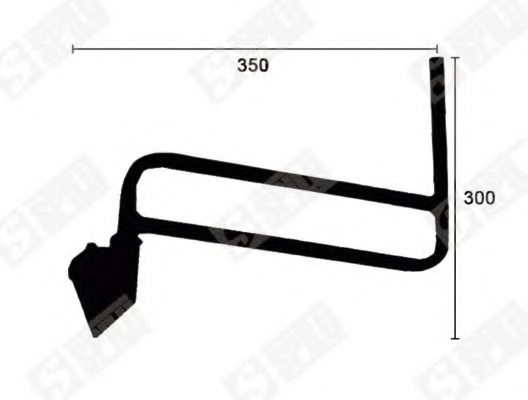 SPILU 61965 Holder, outside mirror
